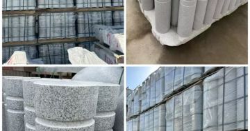 定西 芝麻白花岗岩挡车柱、隔离柱多少钱