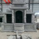 定西 芝麻灰高档墓碑，土墓，可定制