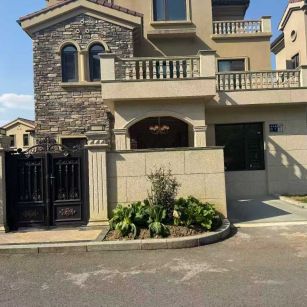 定西黄金麻别墅干挂效果展示