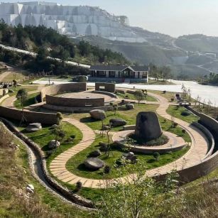 定西仿古石铺装整体效果