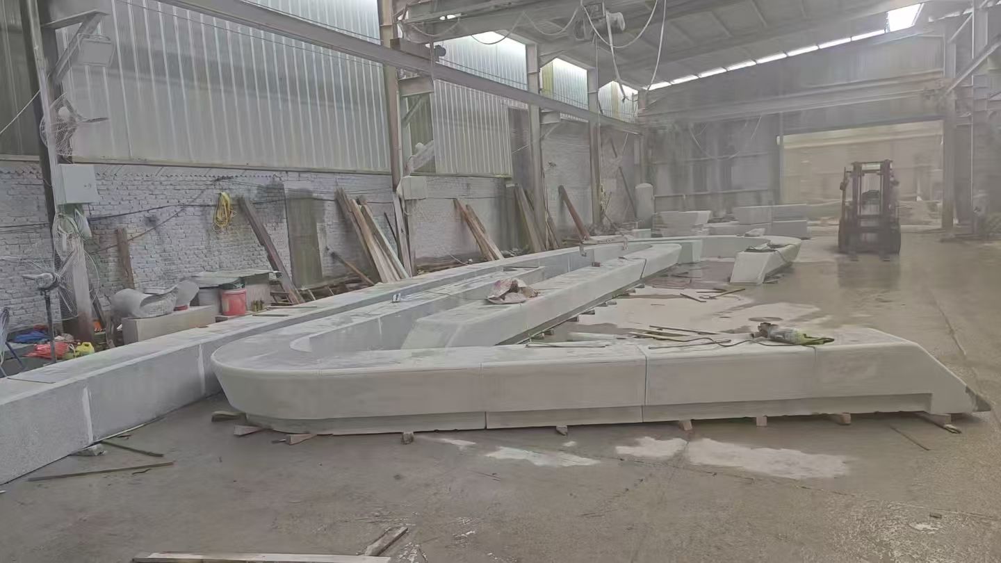 定西 花岗岩整石坐凳拼装